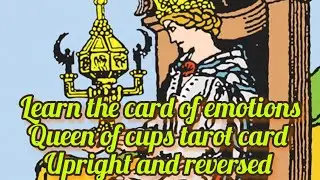 ❤️💯 Queen of cups tarot card meaning upright and reversed #tarot #tarotreading #yt 