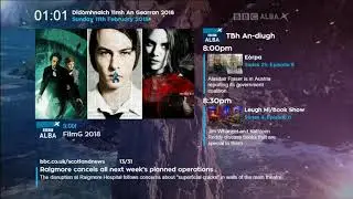 BBC Alba Closedown, 10.02.2018