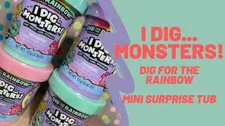 I Dig Monsters Series 2 Surprise Mini Tub Unboxing Toy Review | TadsToyReview