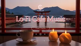 Night Cafe at Itsukushima Shrine | Floating Torii, Lofi Chill & Deep Relaxation