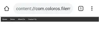Horizontal Navbar/Menu using HTML and CSS.