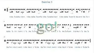 RHYTHM EXERCISE - Intermediate And Advanced Level #musiclessons #learningmusic