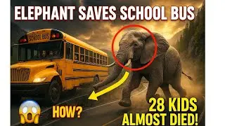 Circus Elephant Escapes Truck Crash, Then Does Something Incredible for School Children