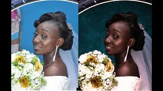 Easy and quick way to Color grade dark skin in Photoshop using Nik Collection