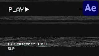 VHS Glitch (After Effects Tutorial + Download) No Plugins