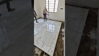 Ye Dekho Marble Lagane ka Speed 😱 #marble #floor #flooring #fitting #trending #stonefloor #shorts