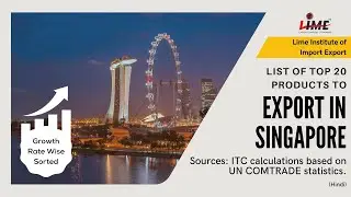 Best Growth Rate Wise Sorted Top 20 Products to Export in Singapore from India | Best Opportunities