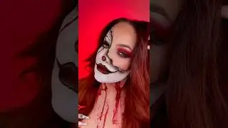 Pennywise Glam Makeup Transformation | Halloween Makeup Look 🎈