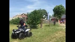 Essai MP4 Hytrack , quad 100% &eacute;lectrique