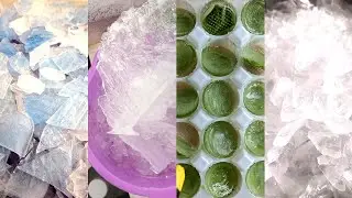 ASMR HARD ICE EATING MUKBANG / CLEAR ICE / THIN ICE 