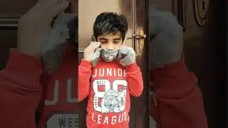 Vivaan got the ear warmer mask 😊 😊😊 #earwarmer #masktransition #newnormal #winter #covid19