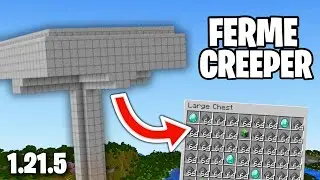 Ferme a Creeper Automatique 1.21! TUTO Minecraft Bedrock Edition/Pe