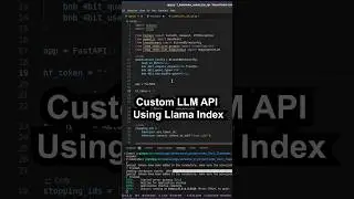 custom llm API using llama index. #llm #genai #foryou #ai #llamaindex #llama3