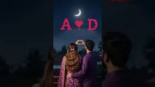 Cute Couple A.D Name love letter story 💞🥀 #trending #love #youtubeshorts #viral