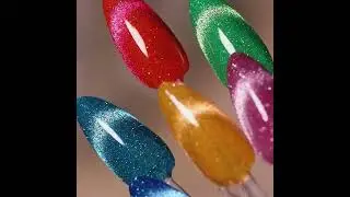 Vendeeni 10 Color/Set Broken Diamond Cat Eye Gel Nail Polish UV LED