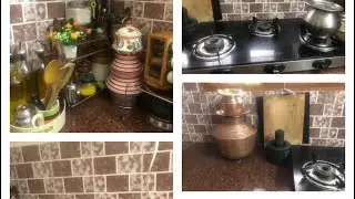 Kitchen countertop organization /Non modular kitchen organization/Kitchen countertop video tamil