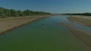 4K Amudarya river - drone footage