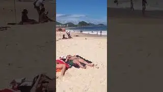 leblon Beach walk #4k #beach #beachwalk #city #tour #viral #walk #walkingtour