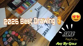 New Year 2026 Drawing | Easy & Beautiful Sketch with Meaning