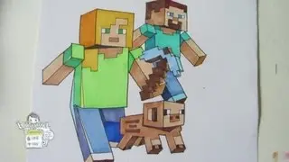 How to draw Minecraft characters (No ruler!)