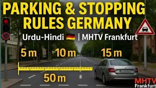 &ldquo;Parking & Stopping Distance Rules in Germany | Full Theory Test Guide Urdu-Hindi 🇩🇪&rdquo;