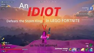 An IDIOT defeats the Storm King on LEGO FORTNITE on his first attempt.