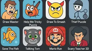Draw Master, Thief Puzzle, Save The Fish, Mario Run, Scary Teacher 3D, | Android Games 2025 