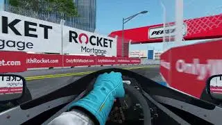 Detroit GP laps in Assetto Corsa PXN V-9 Steering Wheel #detroitgp #detroit #assettocorsa