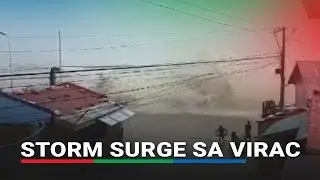 Dambuhalang storm surge sa Virac, Catanduanes | ABS-CBN News