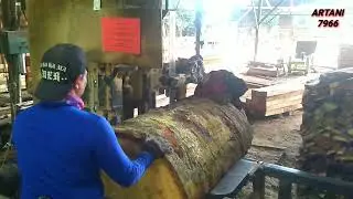 MERACIK BALOKAN KAYU BESAR JENIS LEMBUT