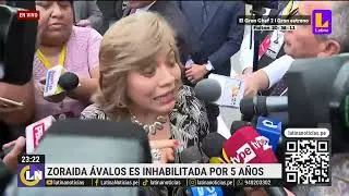 Zoraida &Aacute;valos: aprueban inhabilitar por 5 a&ntilde;os a exfiscal de la Naci&oacute;n