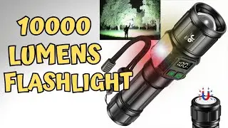 JAY-PARK Flashlights High Lumens, Rechargeable Flashlight 10000 Lumens