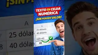 C&oacute;mo mostrar texto en celdas num&eacute;ricas SIN perder el valor en Excel