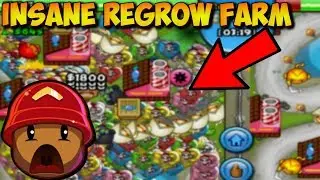 INSANE Regrow Rainbow Farm In Bananza! - Bloons TD Battles