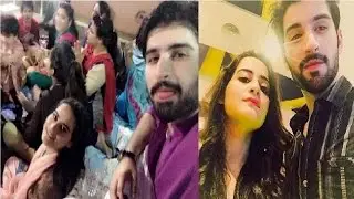 Aiman Khan and Muneeb Butt's First Dholki