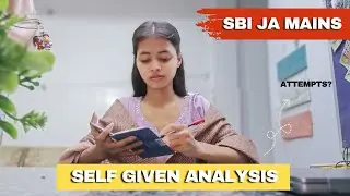 SBI JA MAINS: Self given analysis 🎯 | English section 😖😖 | Attempts??
