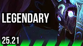 KINDRED vs VIEGO (JGL) | 20/0/4, Legendary, 500+ games | KR Master | 25.21