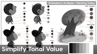 Simplify Tonal Value | Breakdown Analysis + Painting Process Video