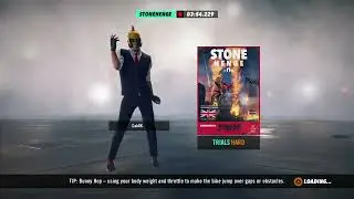 Trials Rising: Stone Henge Hard Track Tandem Bike (0 faults)
