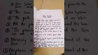 How to write essay on solar system in 10 lines#viral solar system essay#my 10 lines on solar system.