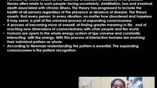 Margaret Newman's  theory
