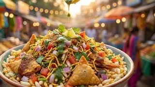 Easy & Crunchy Samosa Bhel Recipe | Street Food at Home! #StreetFoodRecipe #IndianSnacks#ChaatRecipe