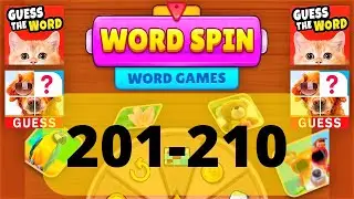 WORD SPIN WORD GAME level 201 202 203 204 205 206 207 208 209 210