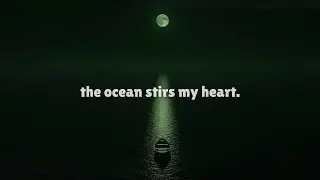 The Ocean Stirs My Heart | Dark Ambient Moon Reflection & Deep Sleep Water Sounds