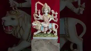 Marble Durga maa for worship 🙏🙏🙏#durga #devi #navratri #art #viralvideo