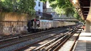 NYC Subway HD 60fps: Kawasaki R160B Alstom & Siemens Q Trains @ Cortelyou Road (7/8/18)