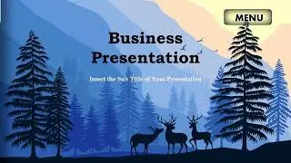Nature-themed ppt template