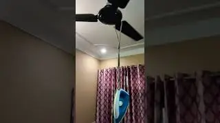 crazy 🤣🤣 ceiling fan iron vs fan #fan #iron #ceilingfan #kipasangin