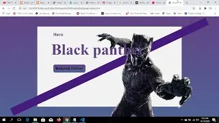 Black panther landing page design using HTML and CSS(no bootstrap)