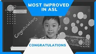 Award || The Most improved in ASL